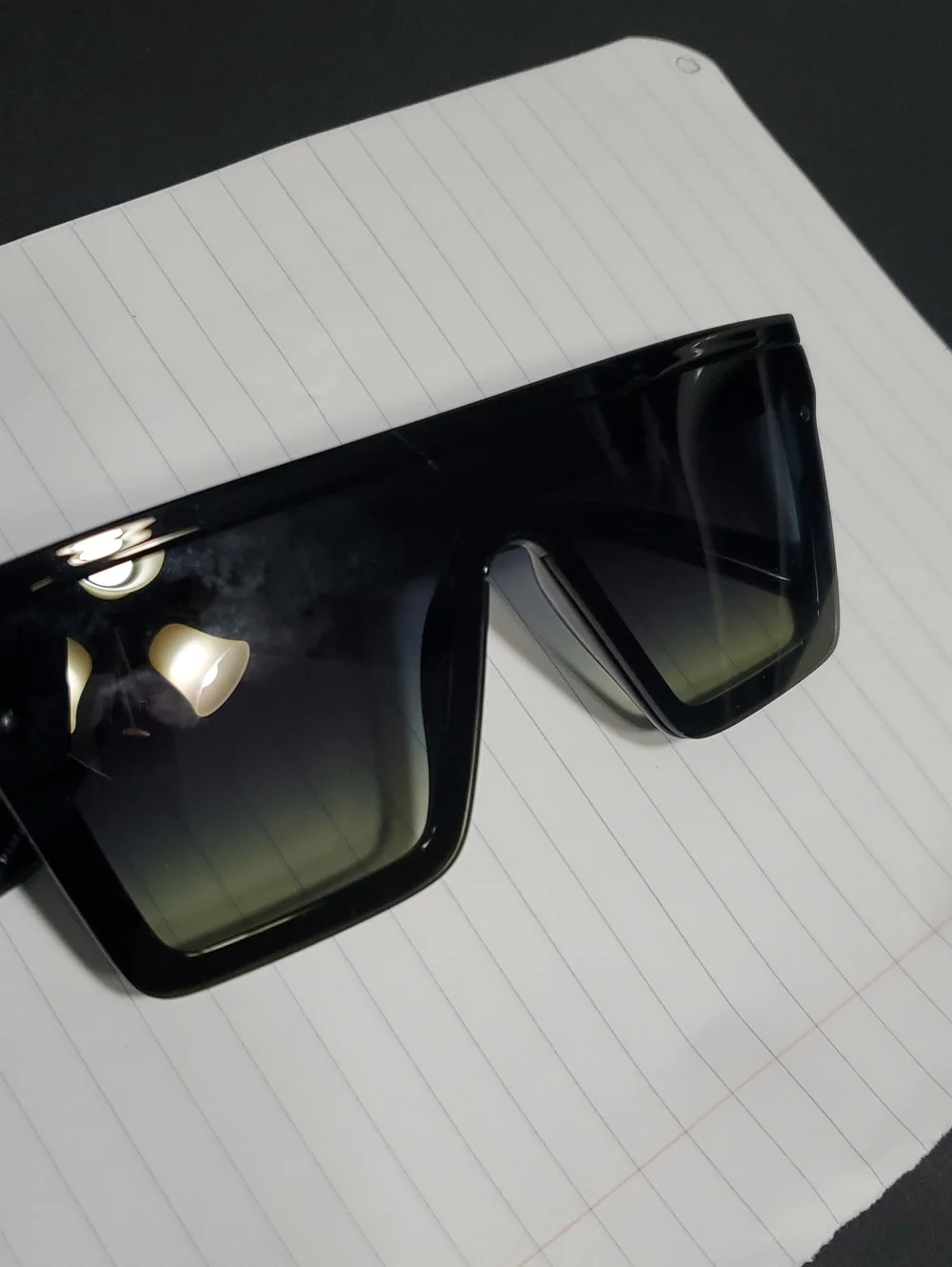 Quay Nightfall Black on Black Fade Mint Square Unisex‎ Sunglasses brand new